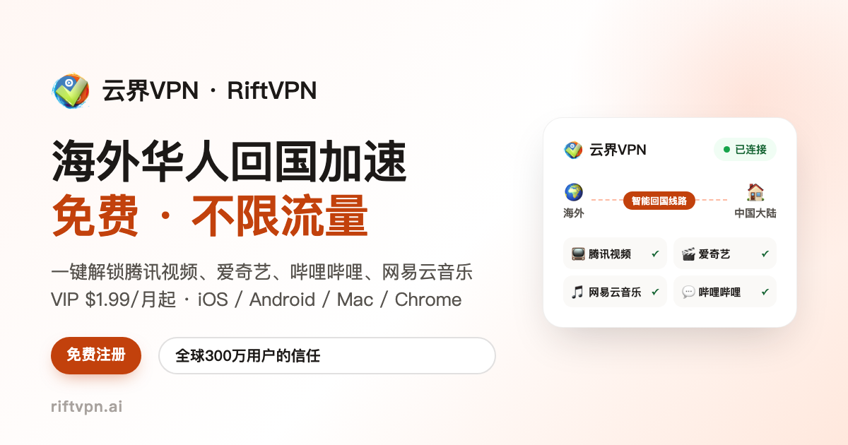 海外怎么刷抖音(国内版)?和 TikTok 不一样(2026) | 云界VPN